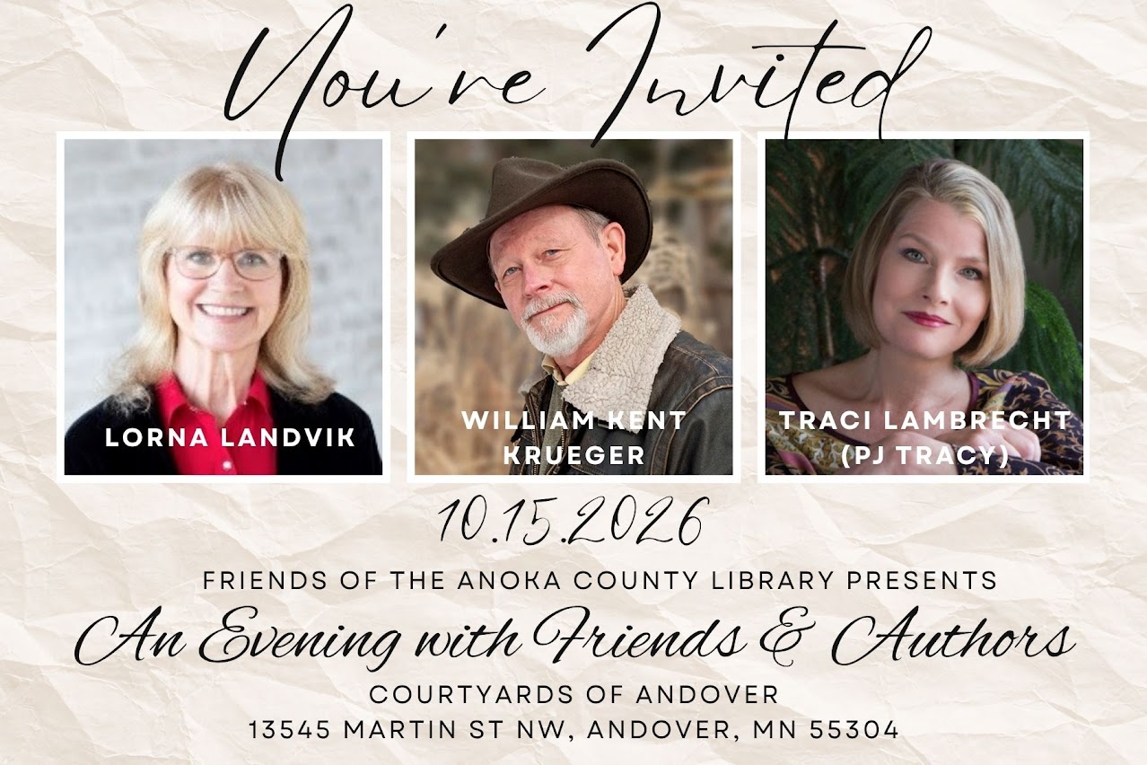 You're Invited — An Evening with Friends & Authors, October 15, 2026 at Courtyards of Andover